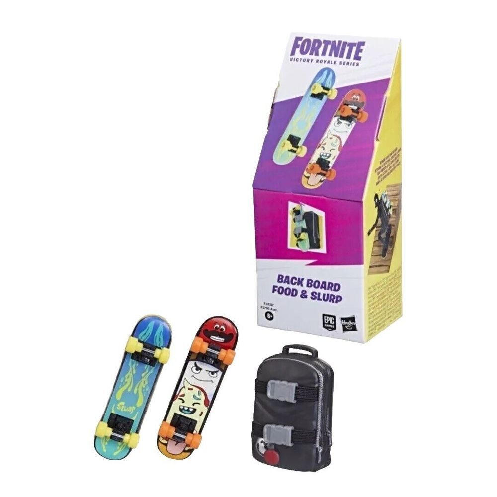 Fortnite Victory Royale Series Back Board Food & Slurp By‎ Hasbro Epic Games NIB